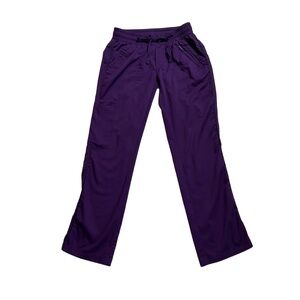 Purple‎ Label by Healing Hands Womens Size XSP Scrub Pants Purple Cargo